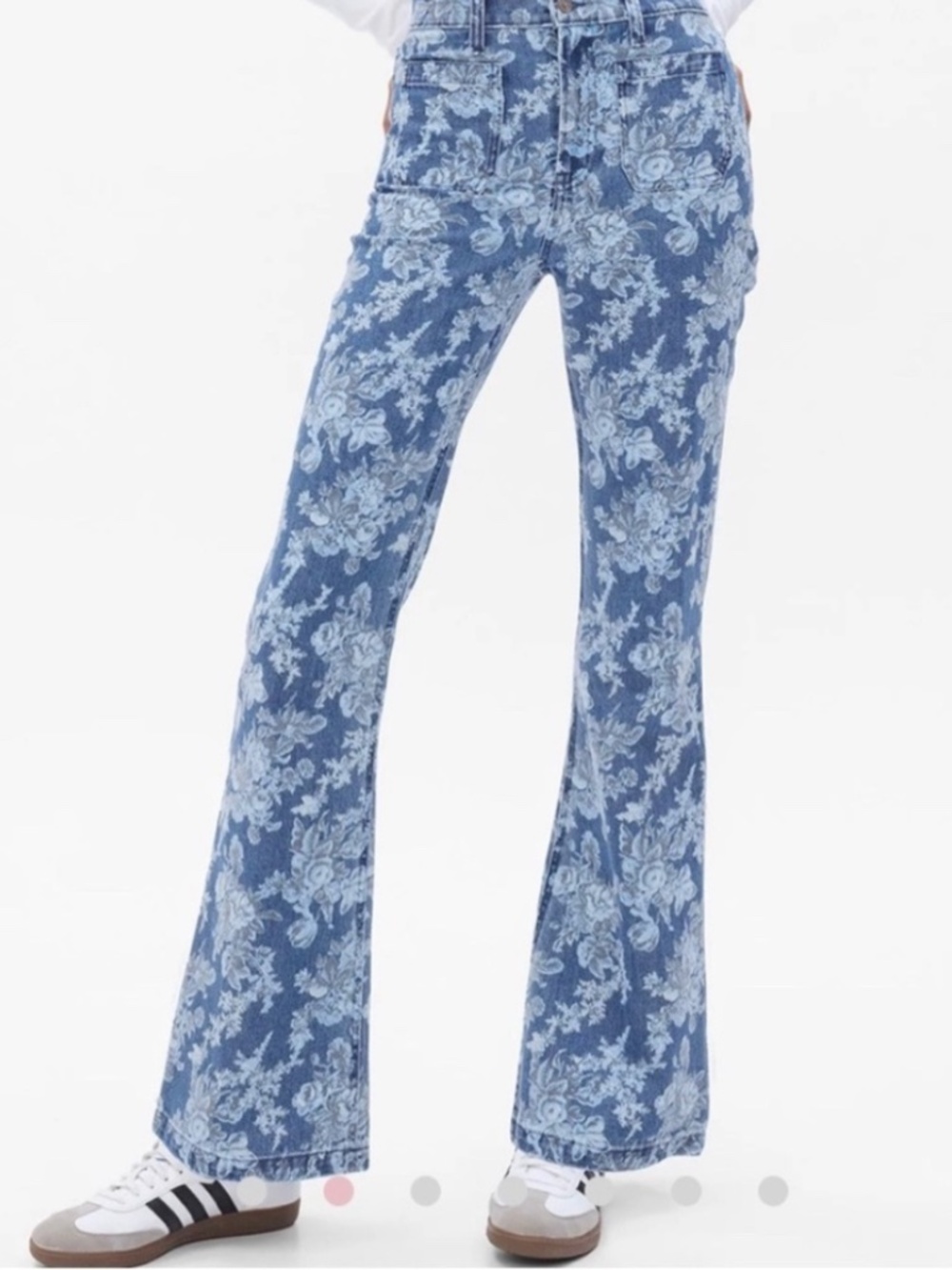 Gap × LoveShackFancy High Rise Floral ‘70s Flare Jeans Size 26/2